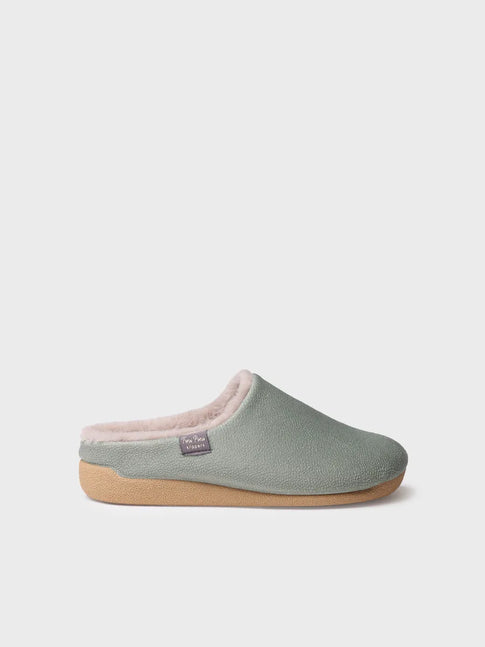 zapatillas mujer - Zapatilla de casa tipo zueco para mujer en tejido | MOSUL-BD  - Toni Pons