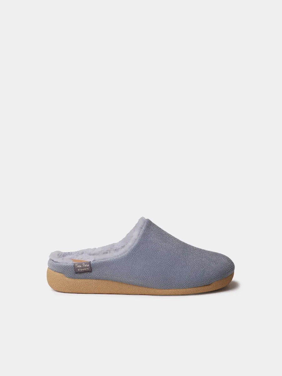 Women's clog-style slipper made from recycled felt