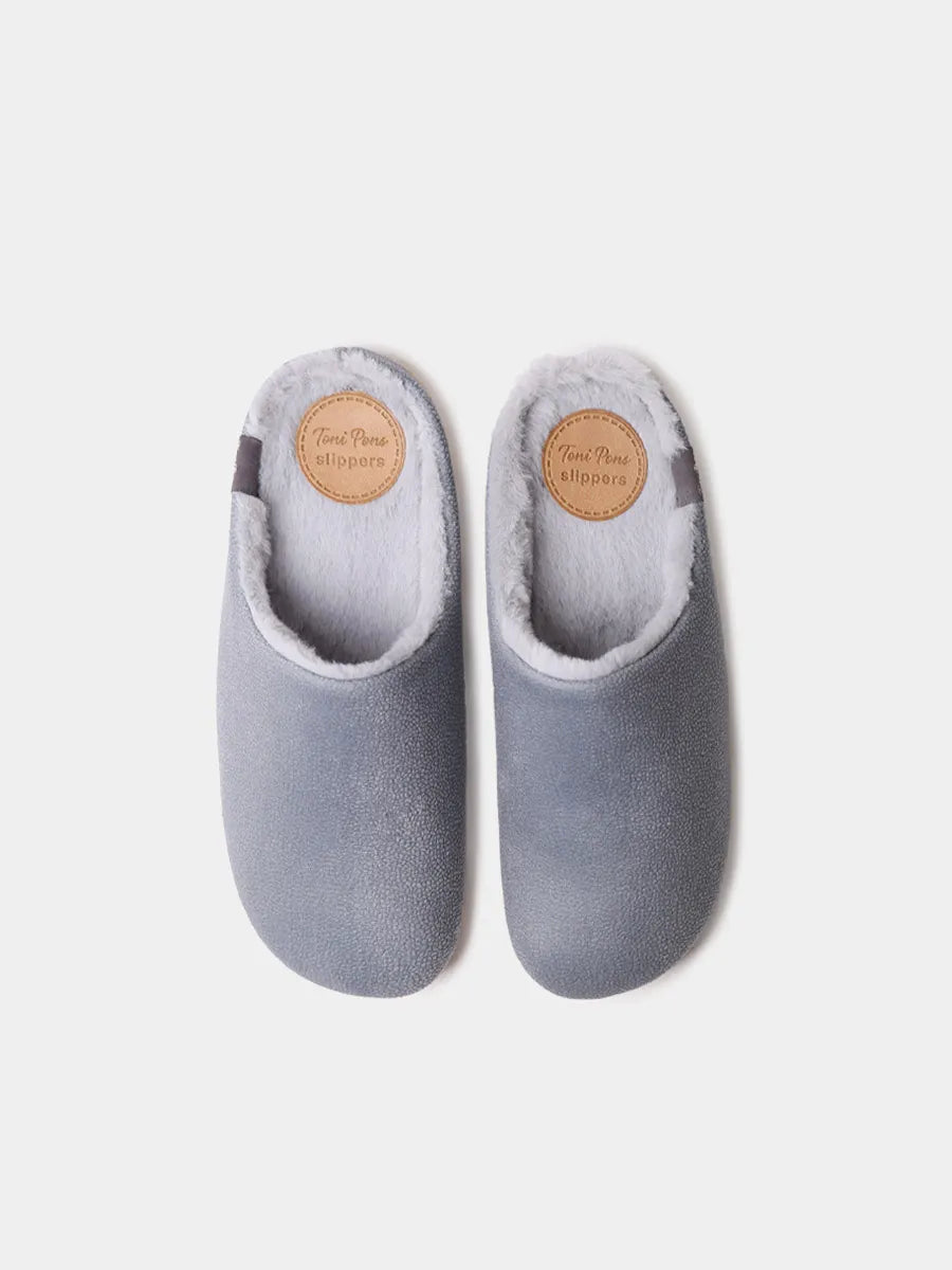Women's clog-style slipper made from recycled felt