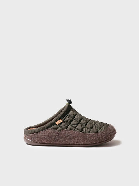 zapatillas de casa hombre - Zapatilla tipo zueco para hombre en tejido acolchado y fieltro | NADIR-UM  - Toni Pons