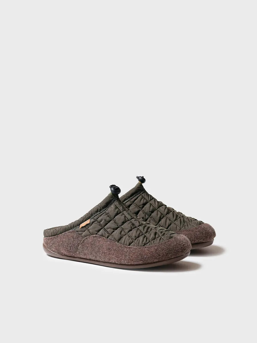 zapatillas de casa hombre - Zapatilla tipo zueco para hombre en tejido acolchado y fieltro | NADIR-UM - Toni Pons