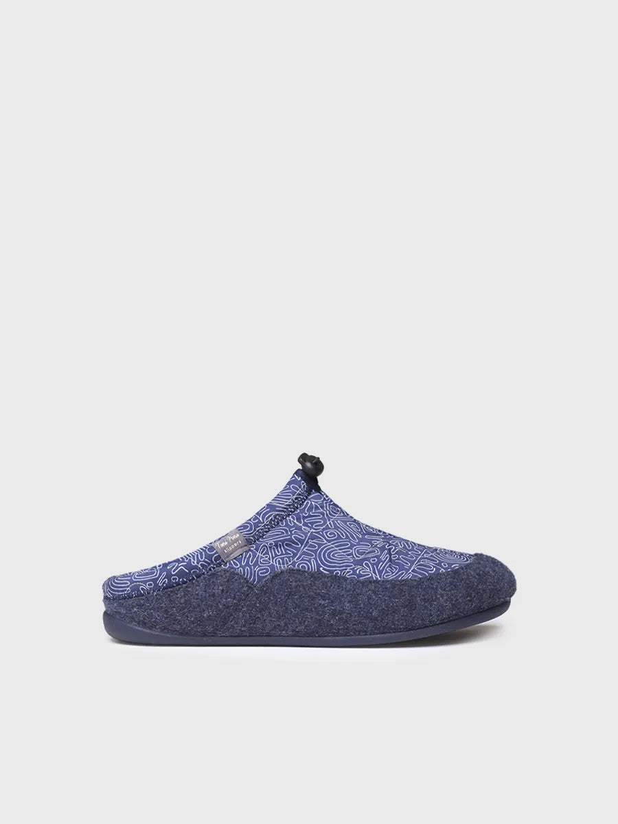 zapatillas hombre - Zapatilla tipo zueco para hombre en tejido acolchado y fieltro | NADIR-UM - Toni Pons