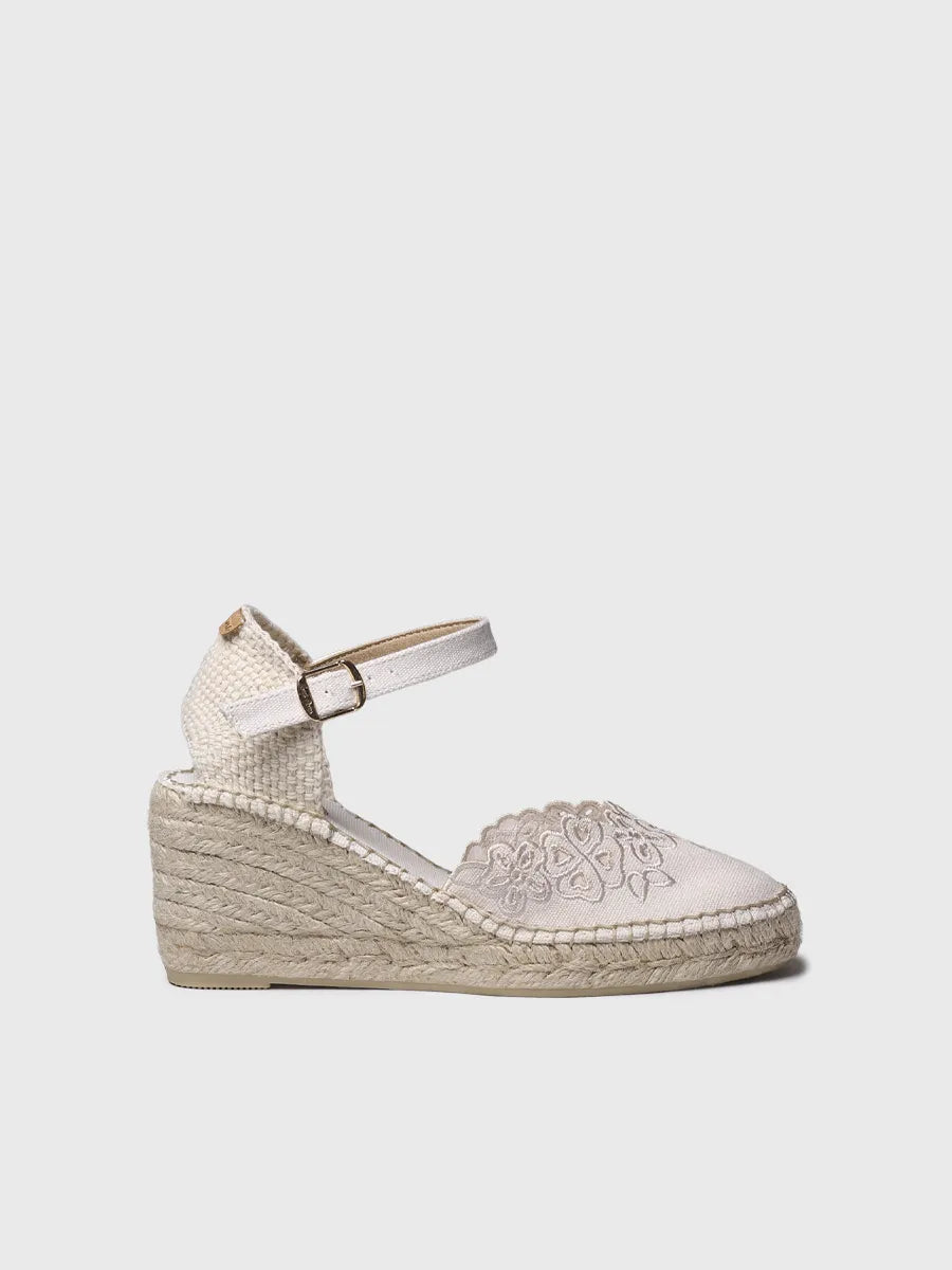 - Alpargata de mujer de cuña con bordado | NAIARA - Toni Pons