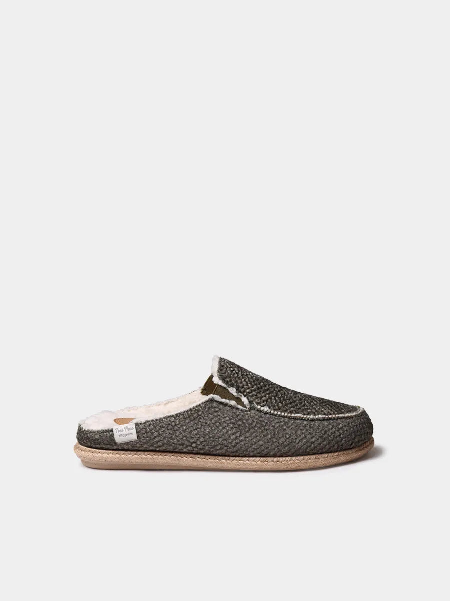 Slippers para hombre tipo zueco con suela de yute | NALEC