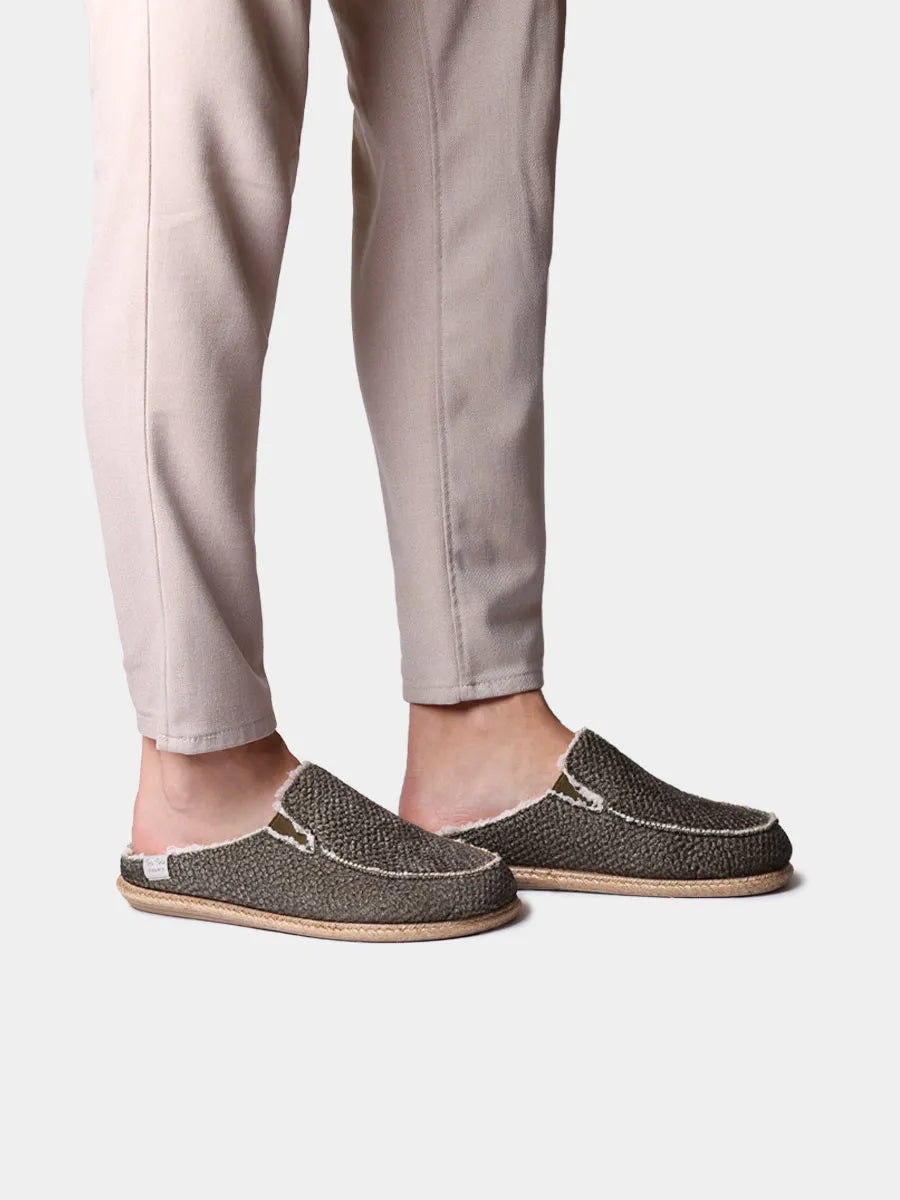 Slippers para hombre tipo zueco con suela de yute | NALEC