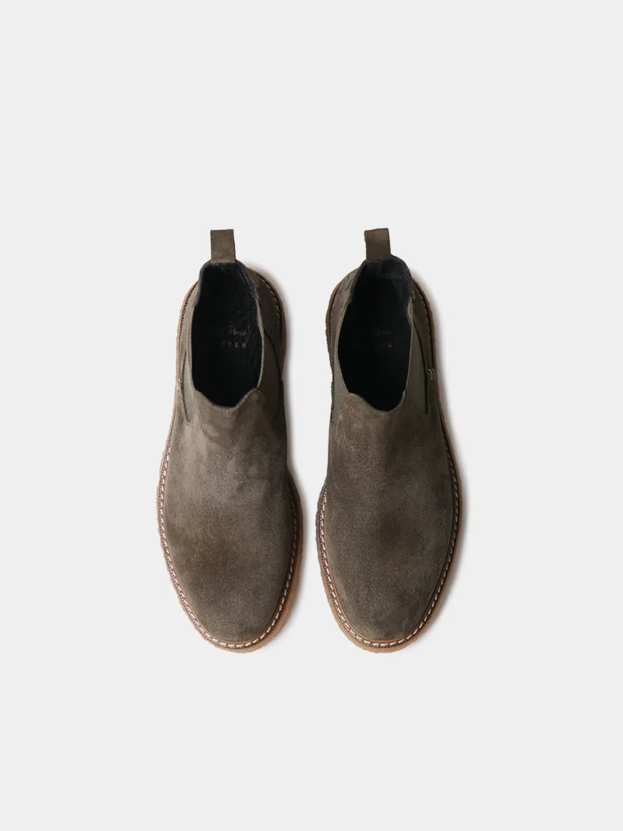 Botines mujer - Botín de mujer en serraje con elásticos laterales | NANTES-SY  - Toni Pons