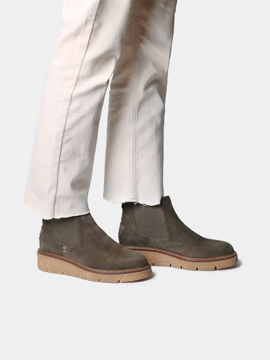 Botines mujer - Botín de mujer en serraje con elásticos laterales | NANTES-SY  - Toni Pons