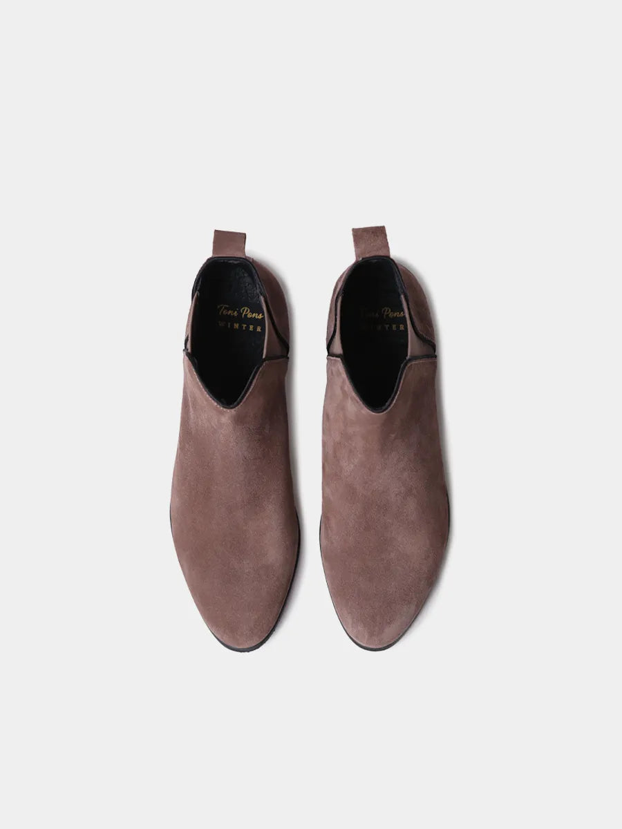 Botines mujer - Botín de mujer en serraje efecto serpiente | NAROA-SY  - Toni Pons