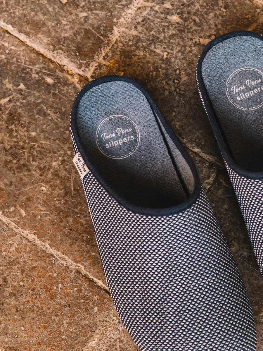zapatillas de casa hombre - Zapatilla de casa tipo zueco de hombre en rejilla | NASH-JO - Toni Pons