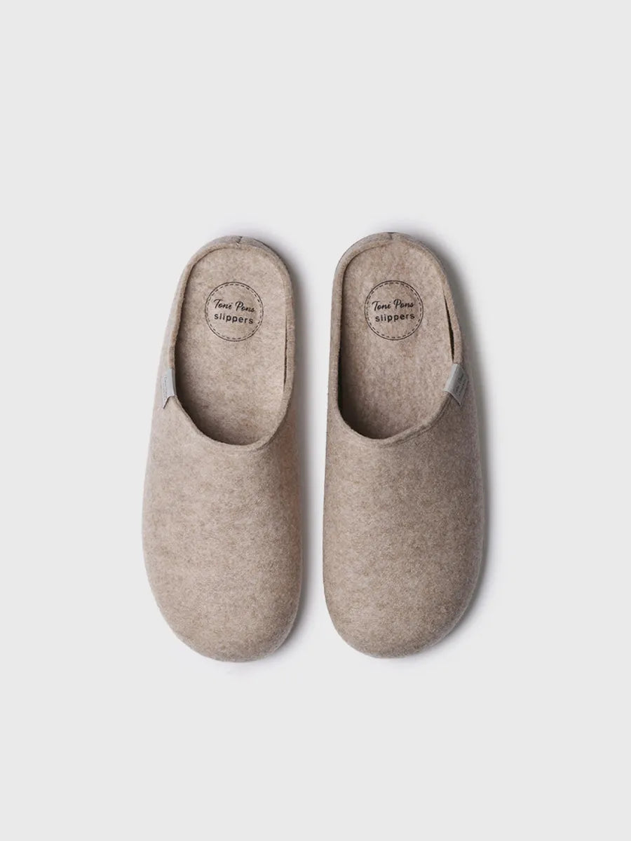 zapatillas de casa hombre - Zapatilla de casa tipo zueco para hombre en fieltro reciclado | NEO-FR - Toni Pons