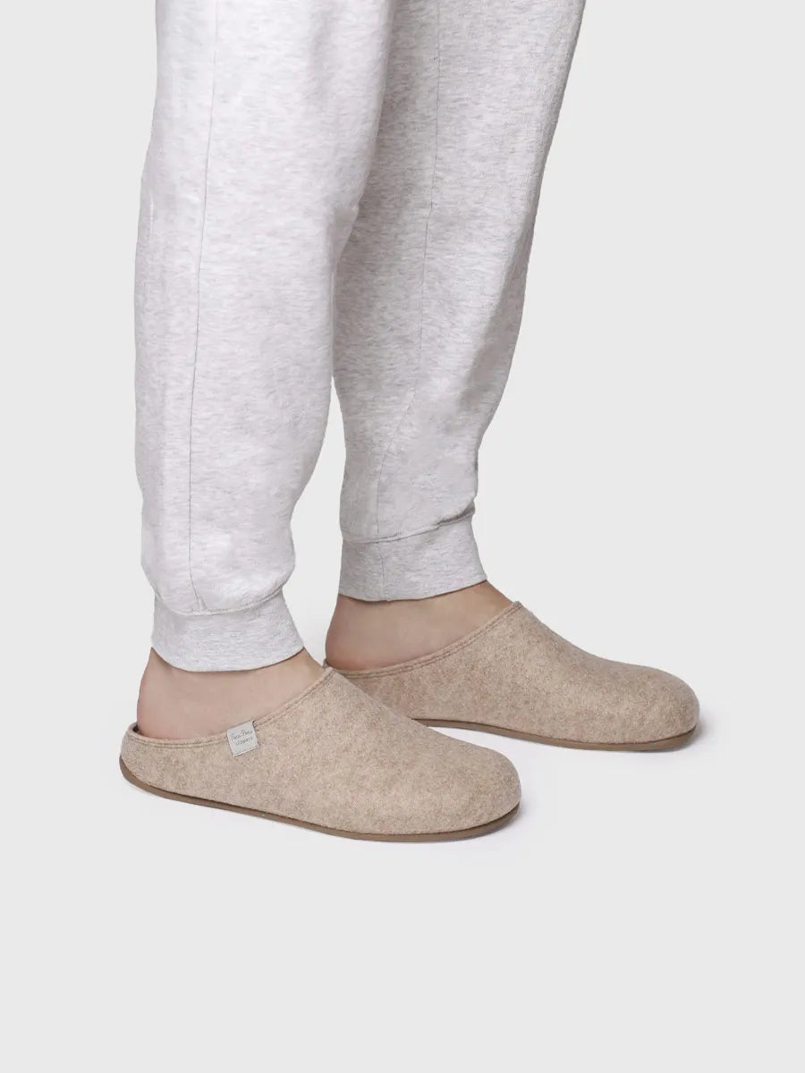 zapatillas de casa hombre - Zapatilla de casa tipo zueco para hombre en fieltro reciclado | NEO-FR - Toni Pons