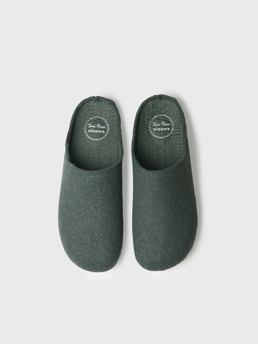 zapatillas de casa hombre - Zapatilla de casa tipo zueco para hombre en fieltro reciclado | NEO-FR - Toni Pons