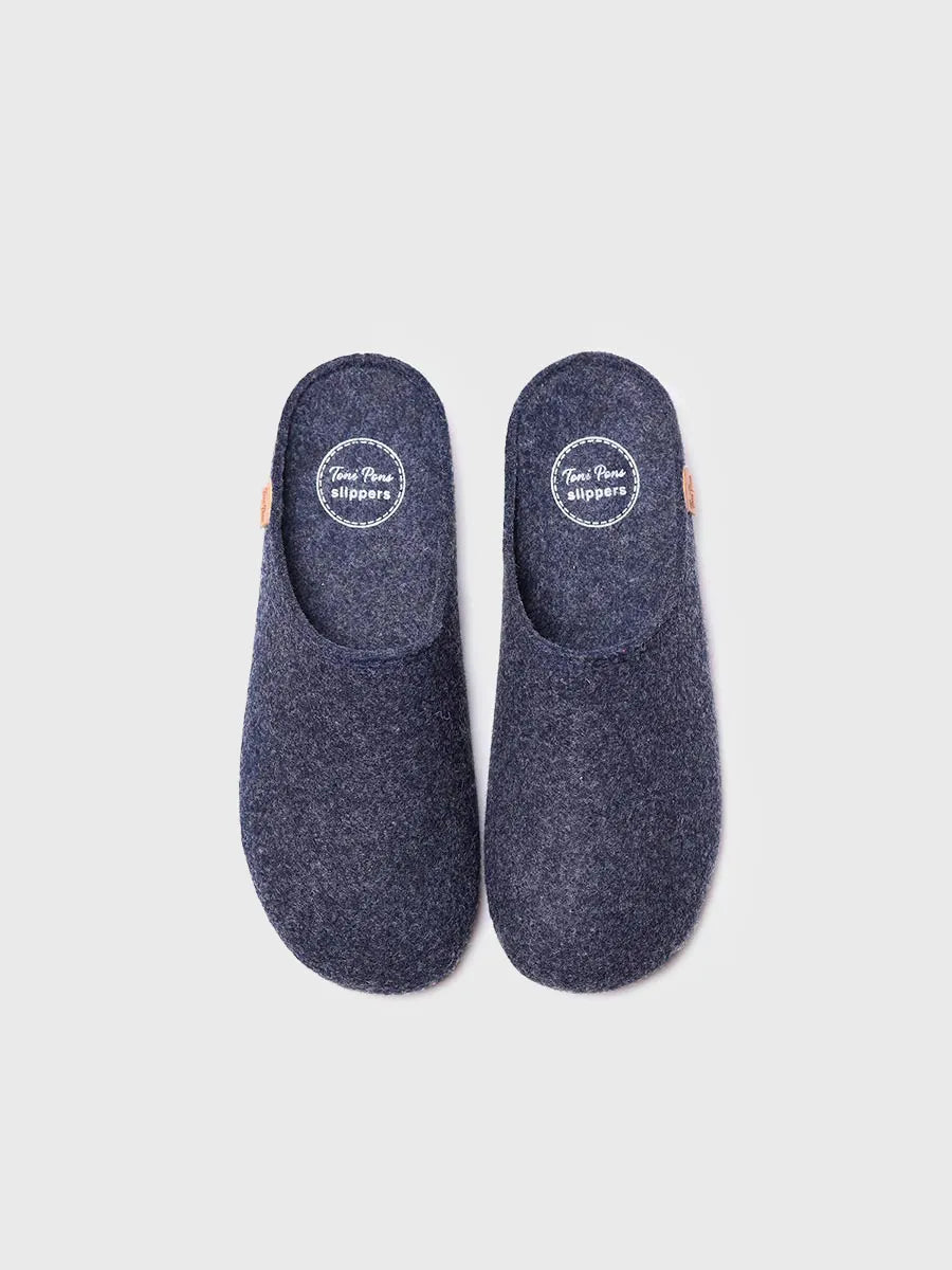 zapatillas de casa hombre - Zapatilla de casa tipo zueco para hombre en fieltro reciclado | NEO-FR - Toni Pons