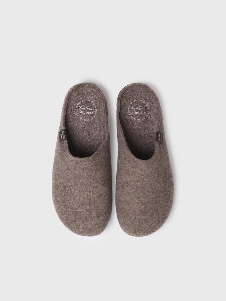 zapatillas de casa hombre - Zapatilla de casa tipo zueco para hombre en fieltro reciclado | NEO-FR - Toni Pons