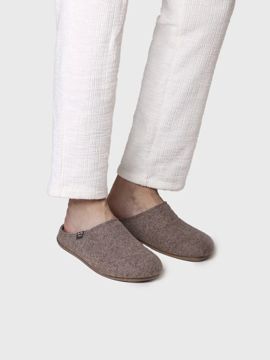 zapatillas de casa hombre - Zapatilla de casa tipo zueco para hombre en fieltro reciclado | NEO-FR - Toni Pons