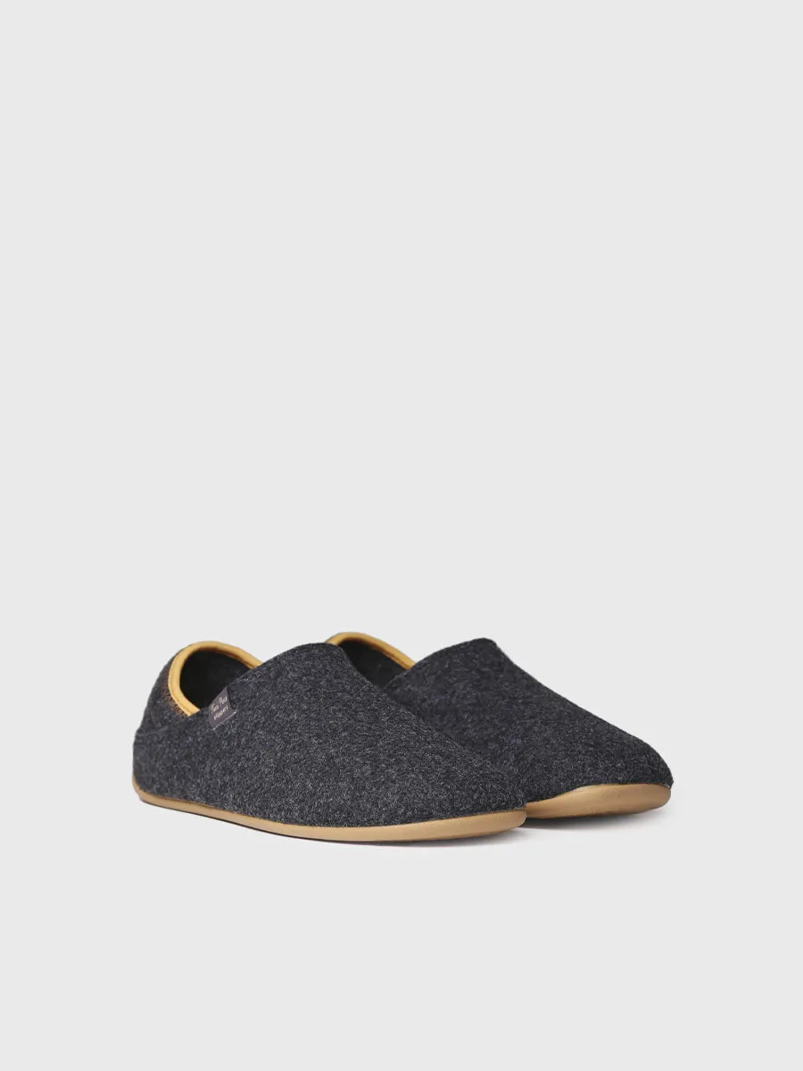 zapatillas de casa hombre - Zapatilla de casa cerrada para hombre en fieltro reciclado | NEPAL-FR - Toni Pons