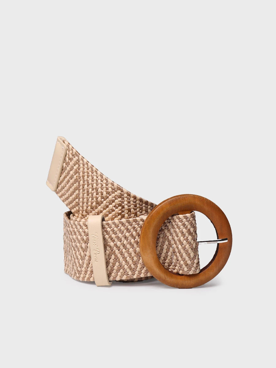 - Cinturón de tela y piel de mujer | NICA - Toni Pons
