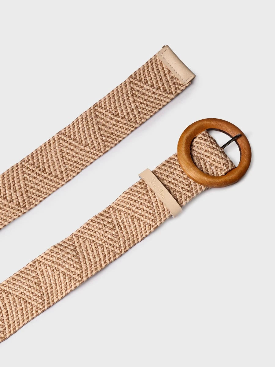 - Cinturón de tela y piel de mujer | NICA - Toni Pons