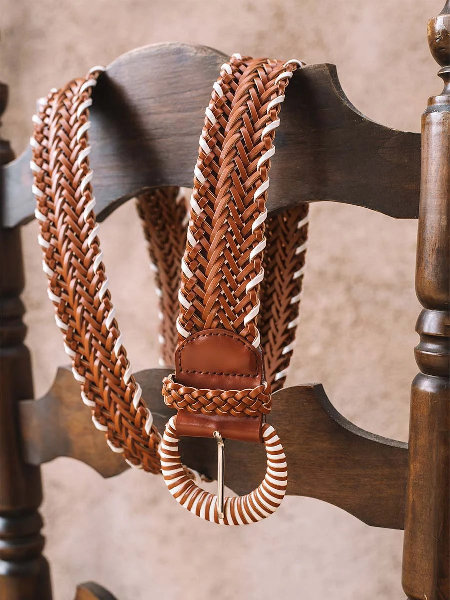 - Cinturón trenzado de mujer con hebilla redonda | NIKITA - Toni Pons