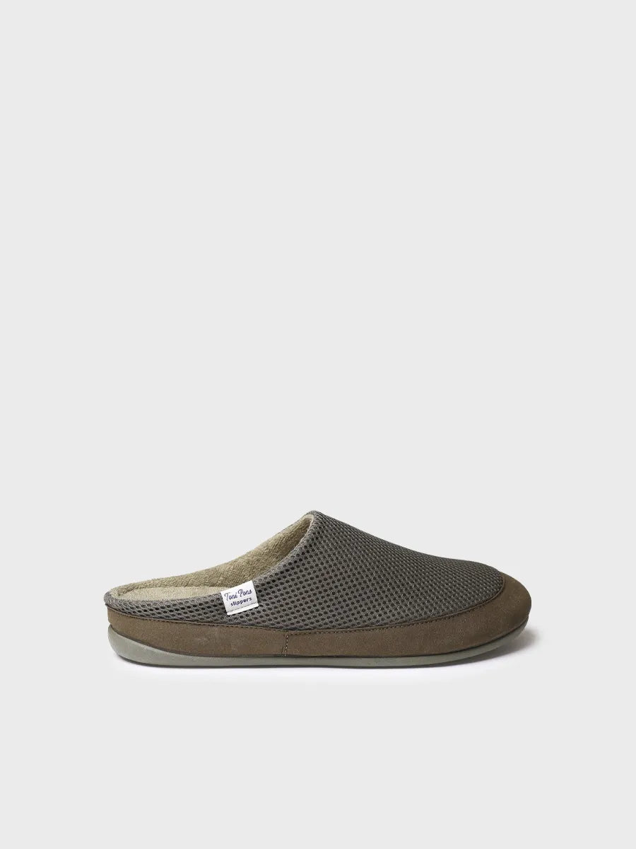 zapatillas de casa hombre - Zapatillas de casa para hombre en tejido de rejilla | NIUE-GC - Toni Pons