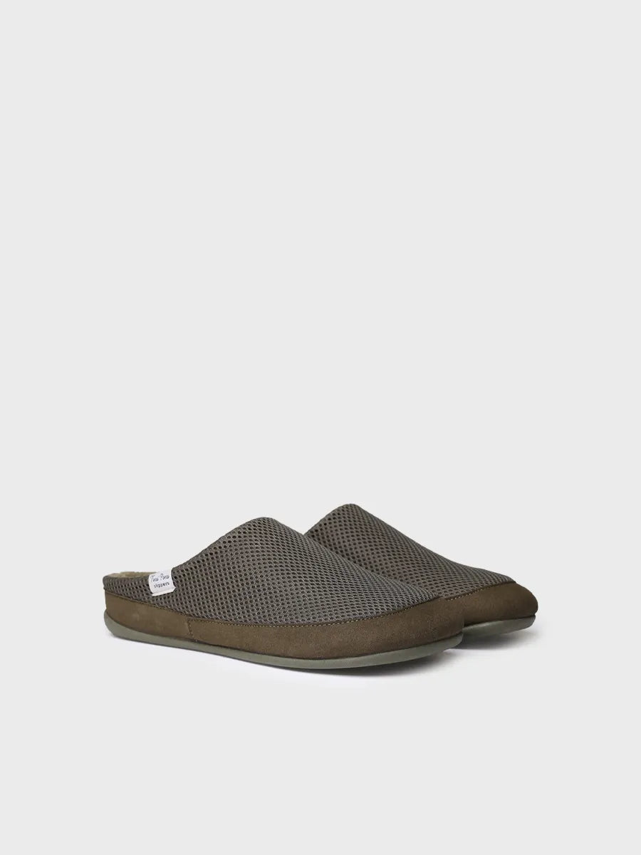 zapatillas de casa hombre - Zapatillas de casa para hombre en tejido de rejilla | NIUE-GC  - Toni Pons