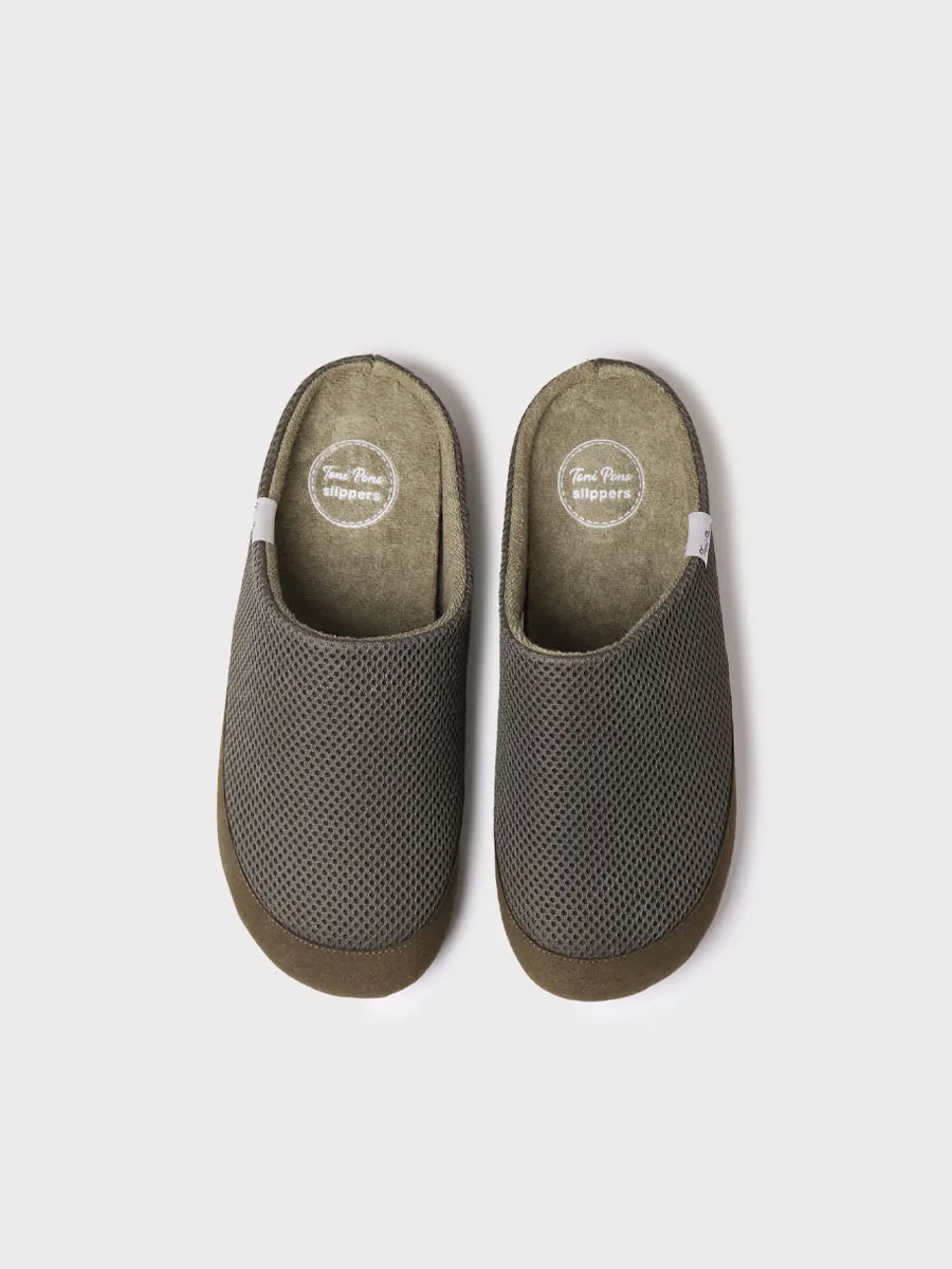 zapatillas de casa hombre - Zapatillas de casa para hombre en tejido de rejilla | NIUE-GC - Toni Pons