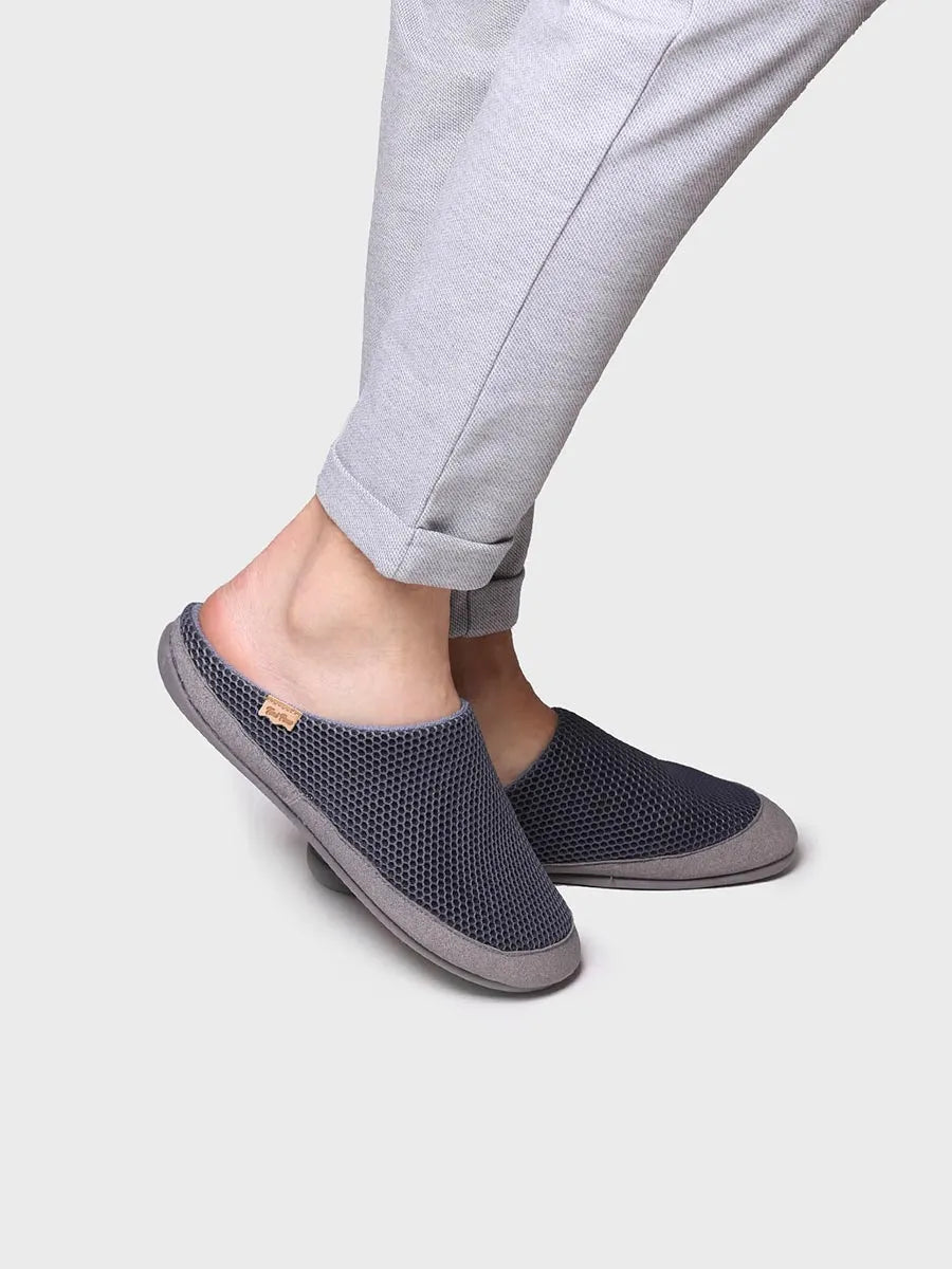 zapatillas de casa hombre - Zapatillas de casa para hombre en tejido de rejilla | NIUE-GC  - Toni Pons