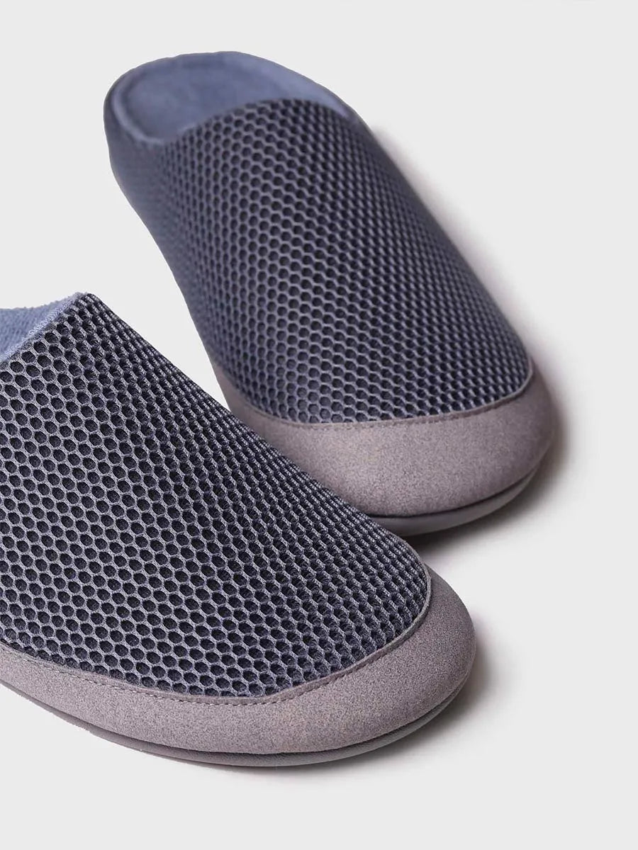 zapatillas de casa hombre - Zapatillas de casa para hombre en tejido de rejilla | NIUE-GC - Toni Pons