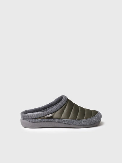 zapatillas de casa hombre - Zapatilla de casa tipo zueco en tejido acolchado y fieltro | NIX-TK - Toni Pons