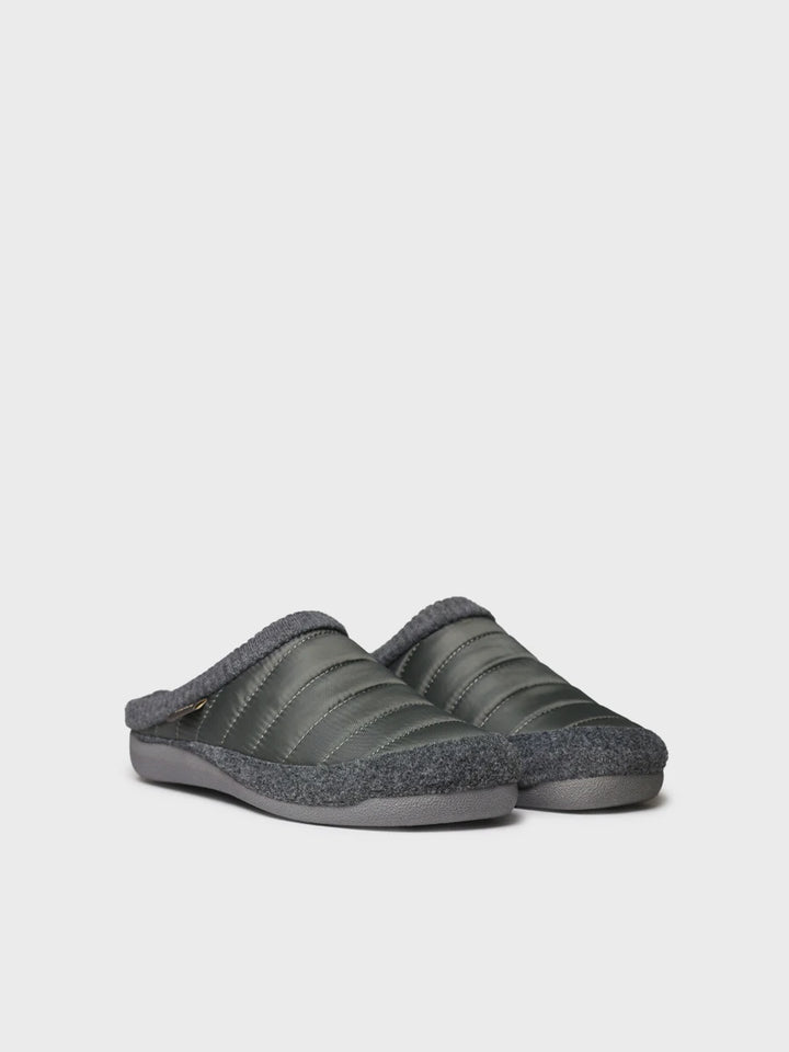 Zapatillas de casa hombre - Zapatilla de casa tipo zueco en tejido acolchado y fieltro | NIX-TK - Toni Pons