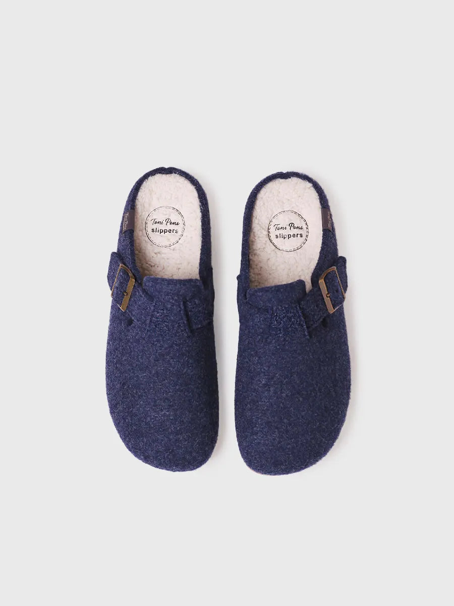 zapatillas de casa hombre - Zapatilla tipo zueco para hombre en fieltro | NORTON-FP  - Toni Pons