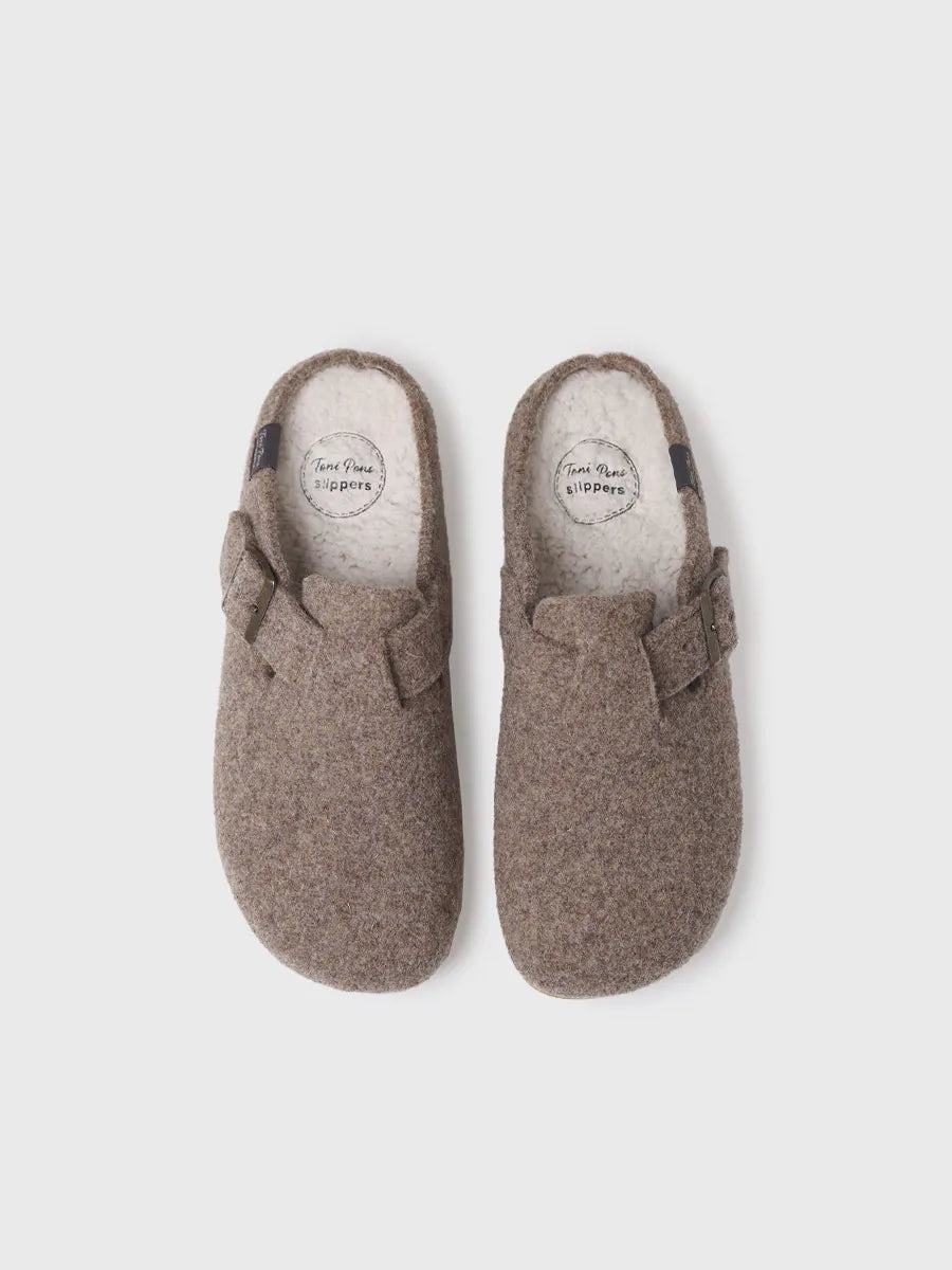 zapatillas de casa hombre - Zapatilla tipo zueco para hombre en fieltro | NORTON-FP - Toni Pons