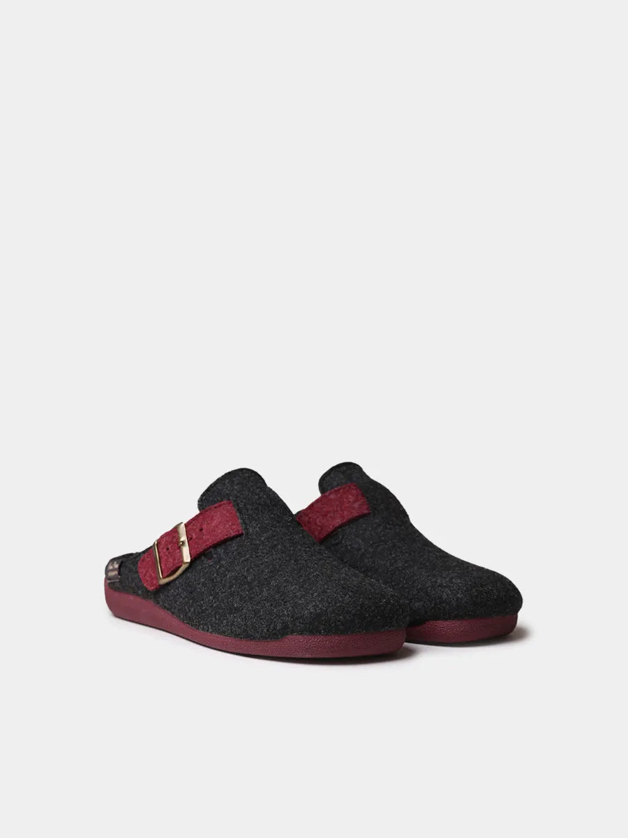 Zapatilla tipo zueco para hombre en fieltro reciclado | NORTON-FR