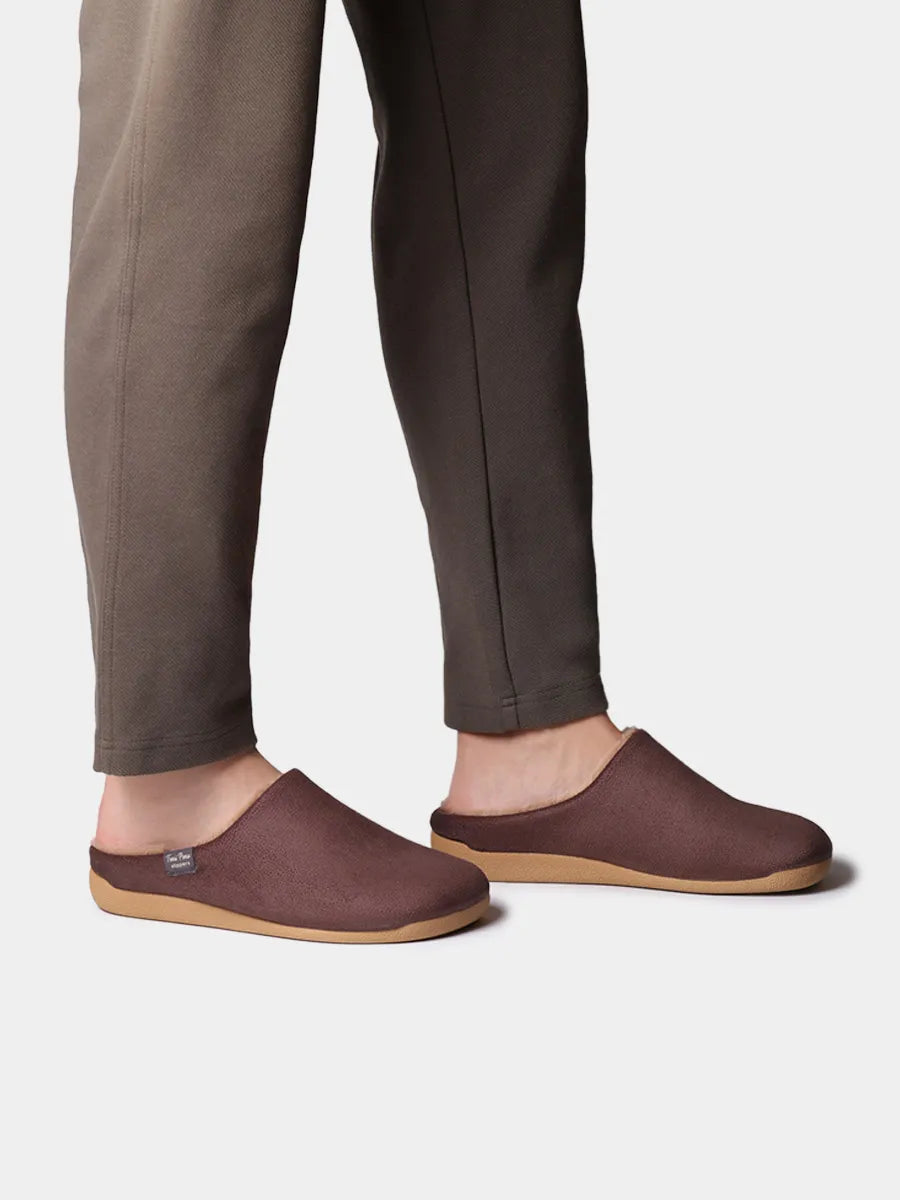 Zapatillas de casa hombre - Slippers abiertas para hombre en tejido | NOTI-BD  - Toni Pons