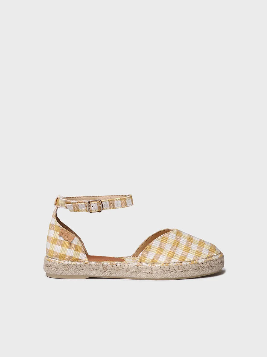 - Alpargata plana de mujer con estampado vichy | NURI-VH - Toni Pons