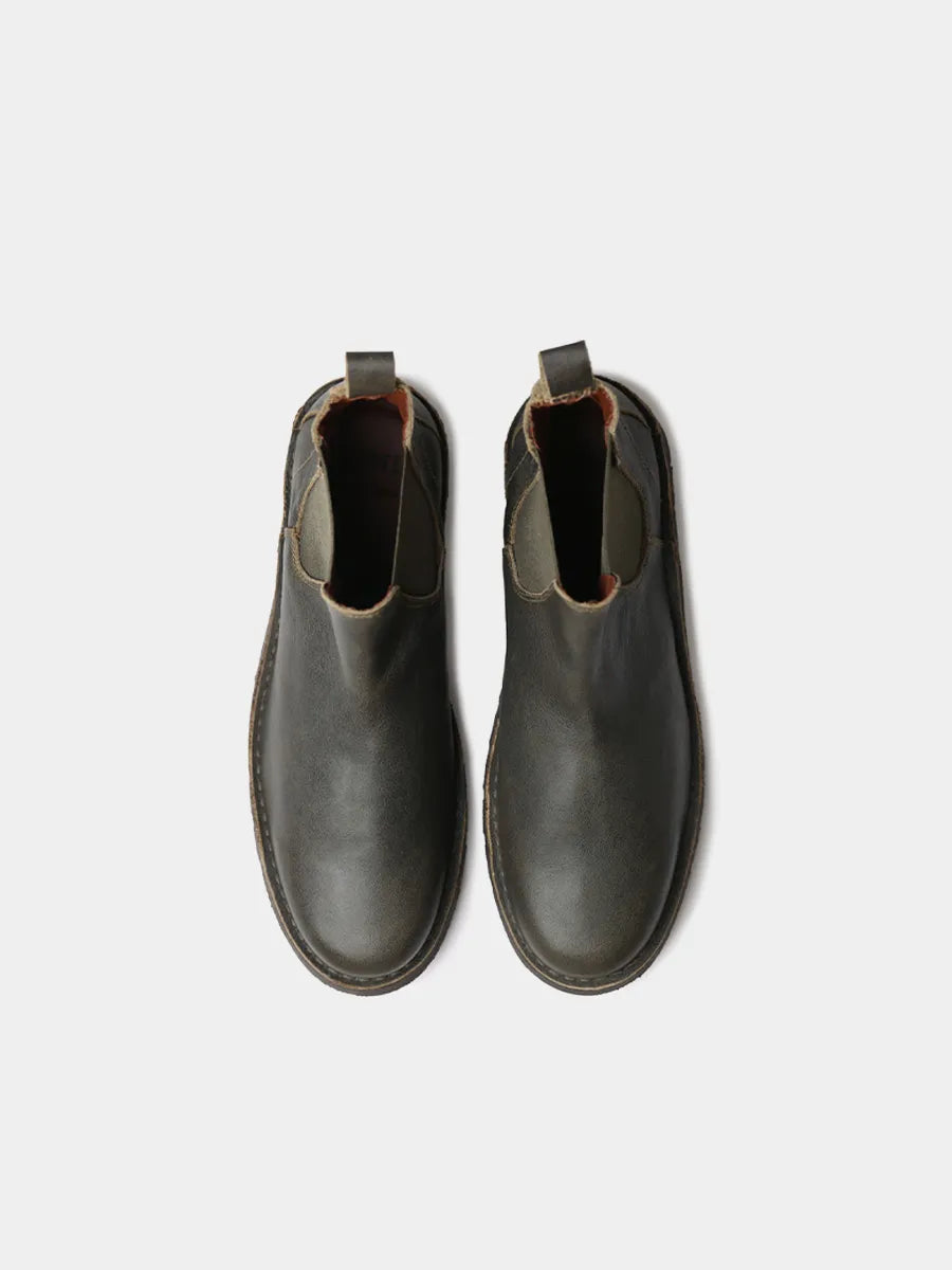 Botines hombre - Botín de piel con elásticos laterales para hombre | OCTAVI - Toni Pons