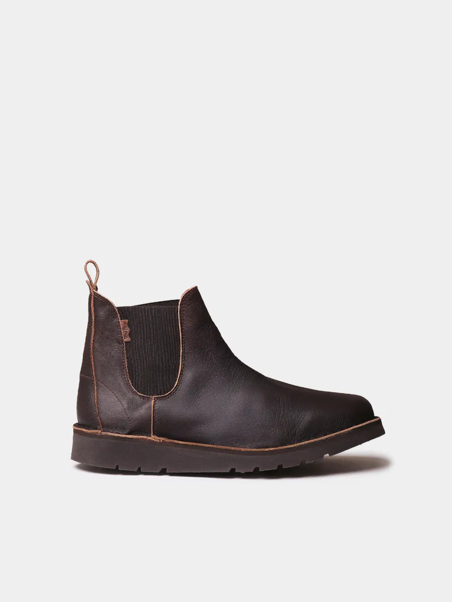Botines hombre - Botín de piel con elásticos laterales para hombre | OCTAVI - Toni Pons