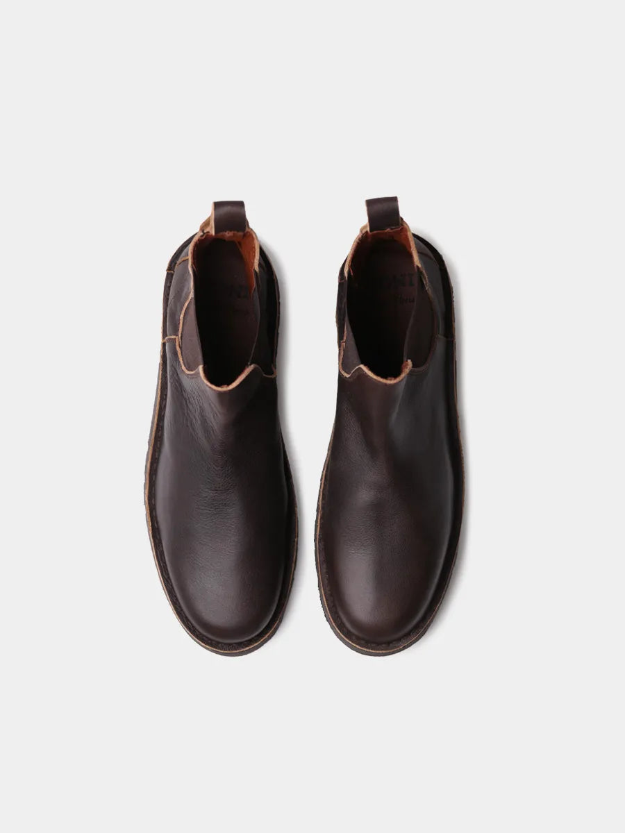 Botines hombre - Botín de piel con elásticos laterales para hombre | OCTAVI - Toni Pons