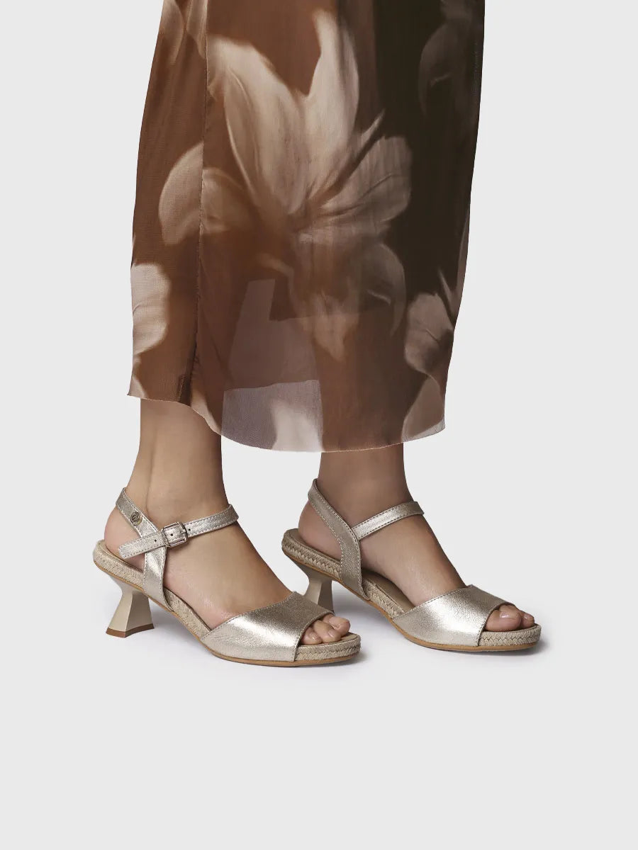 - Sandalia de mujer de tacón en piel | OPAL - Toni Pons
