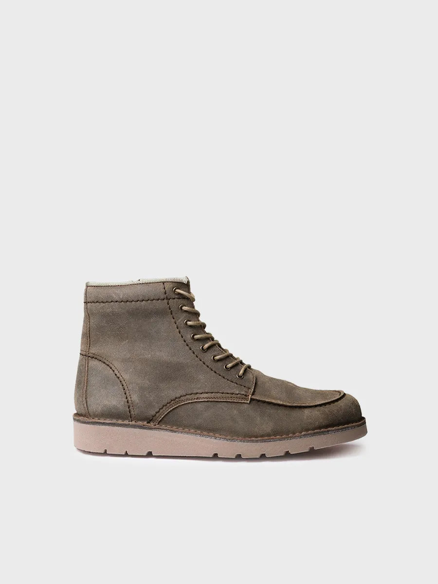 botines hombre - Botín de piel para hombre con cordones | ORIOL-SW - Toni Pons
