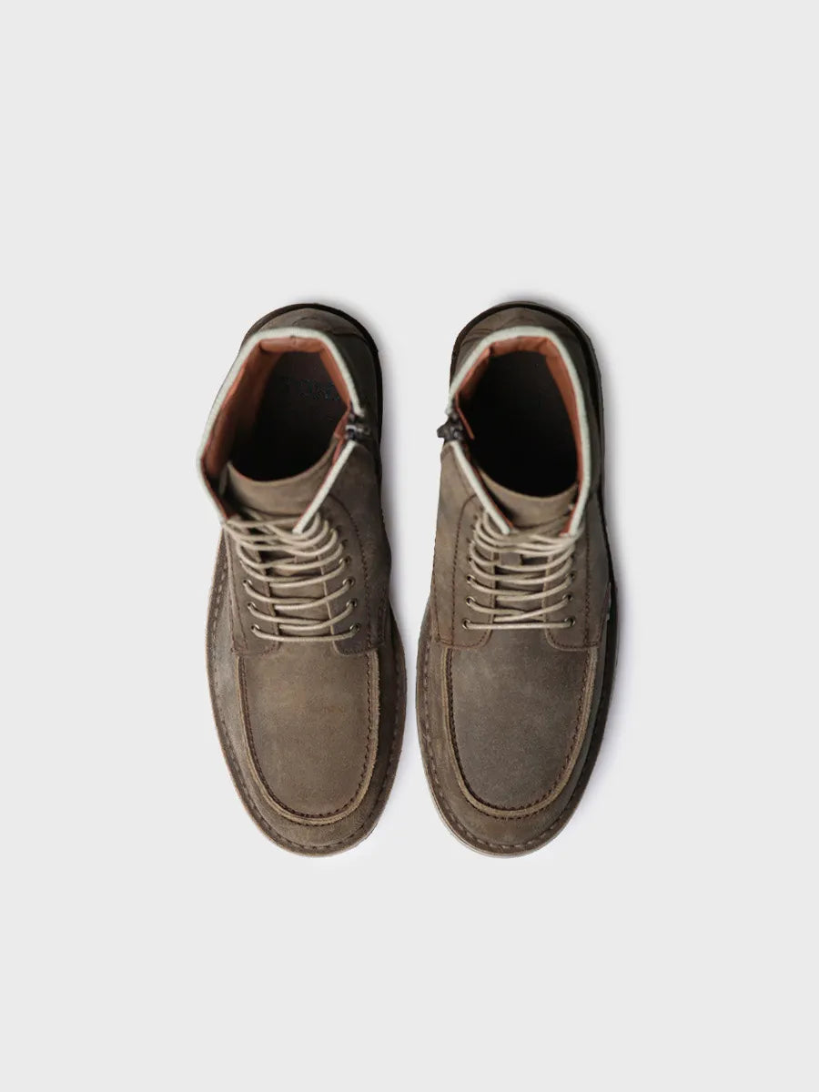 botines hombre - Botín de piel para hombre con cordones | ORIOL-SW - Toni Pons