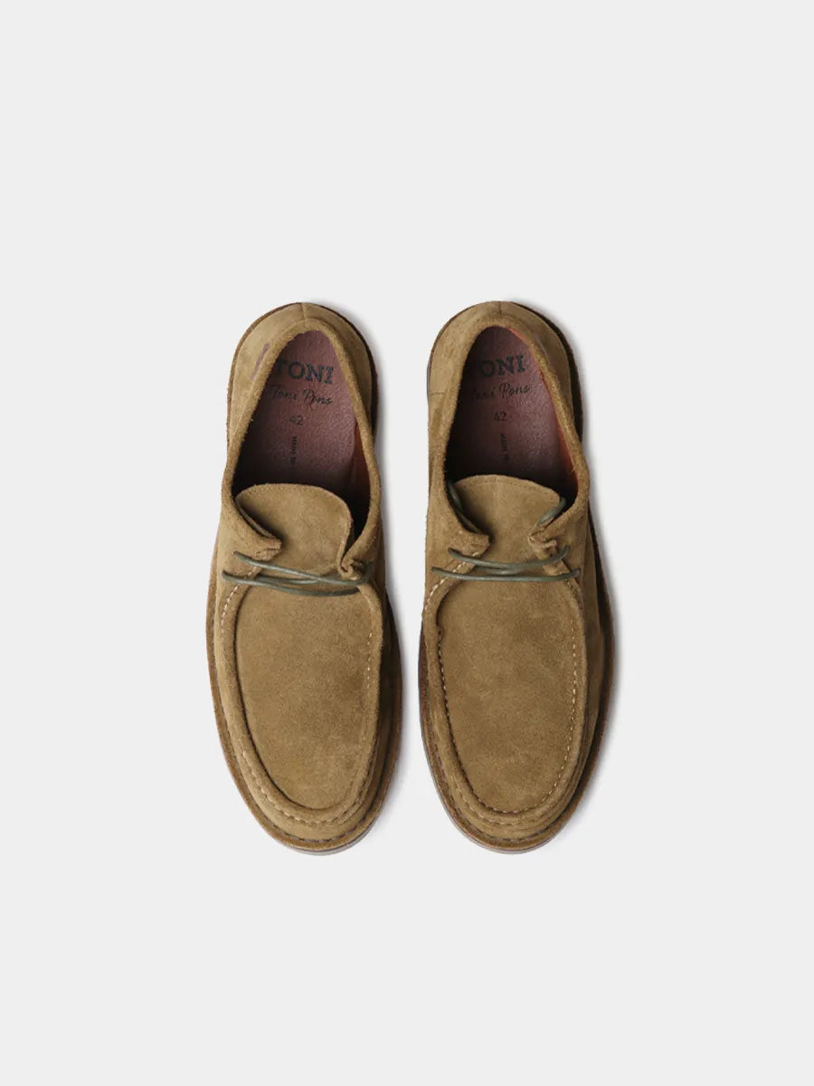 Zapatos con cordones hombre - Zapato en serraje con cordones para hombre | ORLANDO-SY - Toni Pons