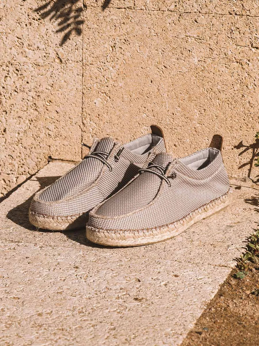 alpargatas hombre - Alpargata de hombre en rejilla con cordones | OSCAR  - Toni Pons