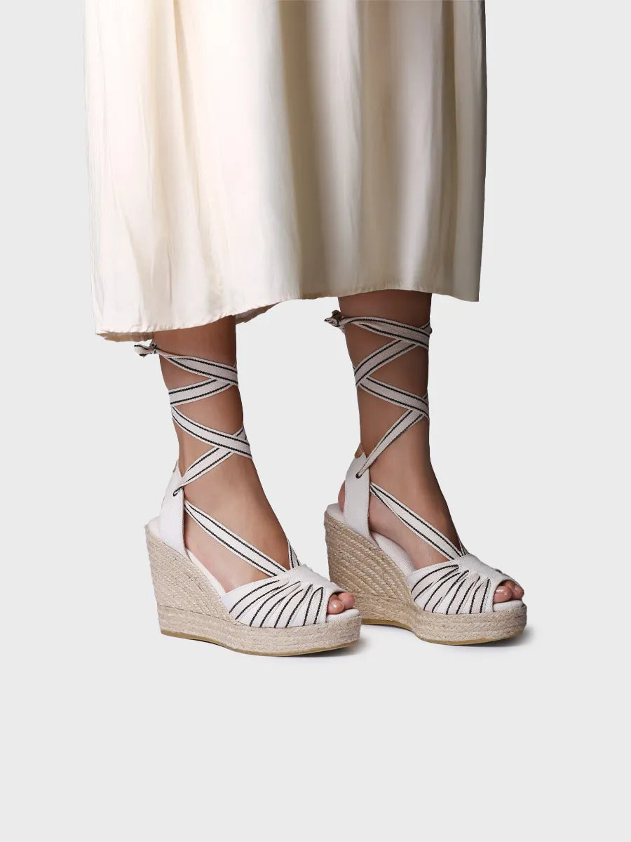 - Alpargata de mujer con cuña alta y cintas | PALS-CC - Toni Pons