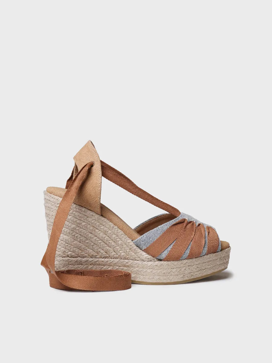 - Alpargata de mujer con cuña alta y cintas | PALS-CC - Toni Pons