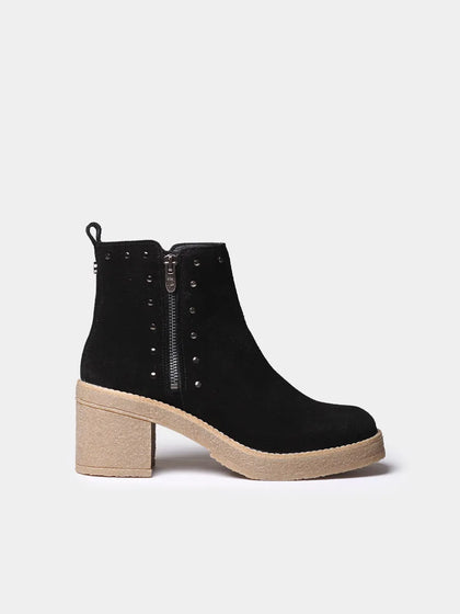 Botines mujer - Botín de mujer en serraje con tachuelas y plataforma | PAU-SY - Toni Pons