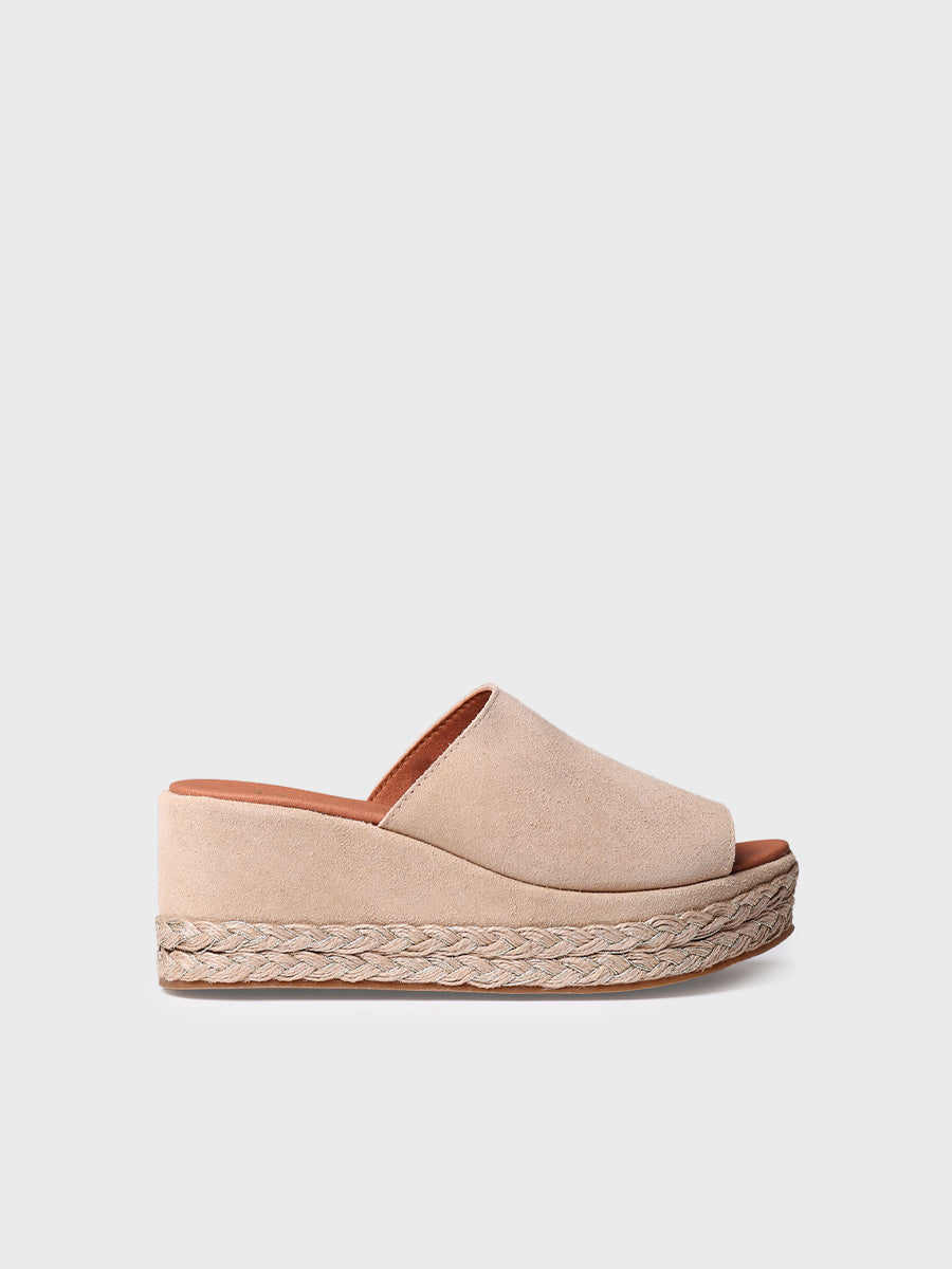 Alpargata mujer - Alpargata destalonda de mujer en serraje - Toni Pons