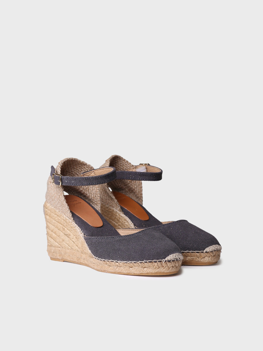 Alpargata mujer - Alpargata de cuña para mujer en lino y algodón  - Toni Pons