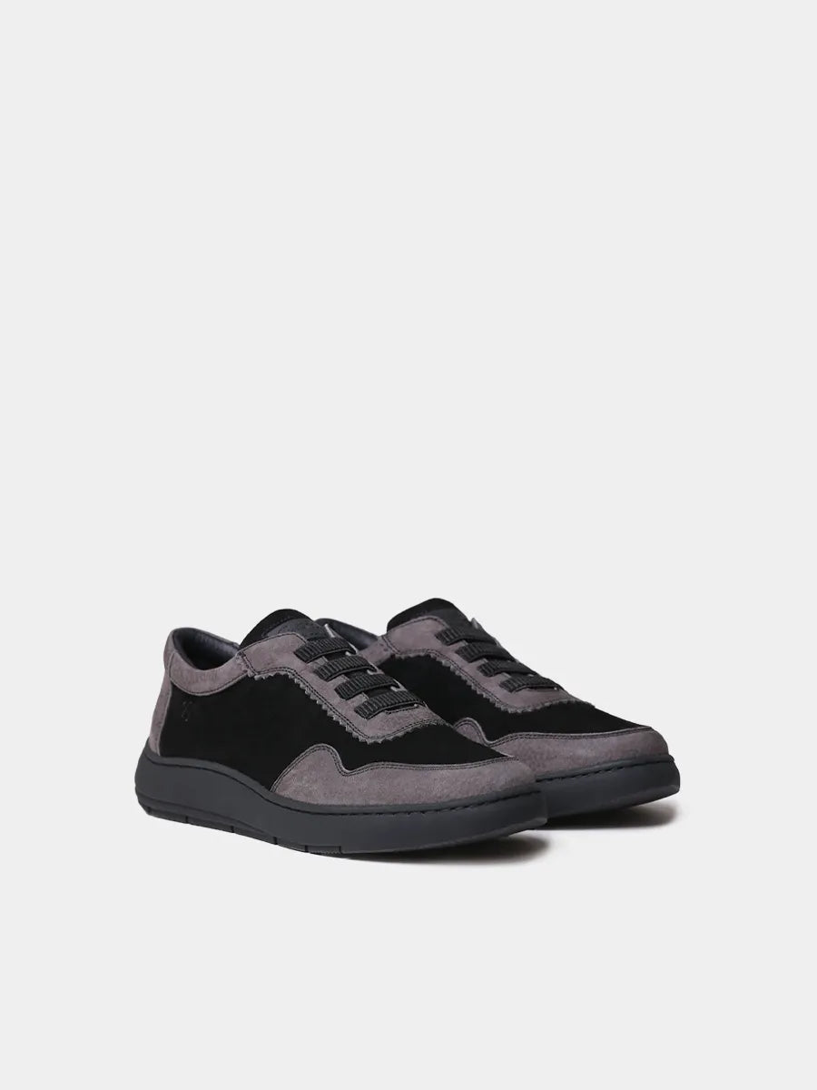 Zapatos con cordones mujer - Zapatilla deportiva de mujer en serraje bicolor | PRESTON - Toni Pons