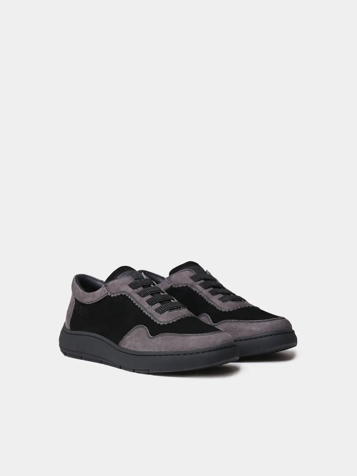Zapatos con cordones mujer - Zapatilla deportiva de mujer en serraje bicolor | PRESTON - Toni Pons